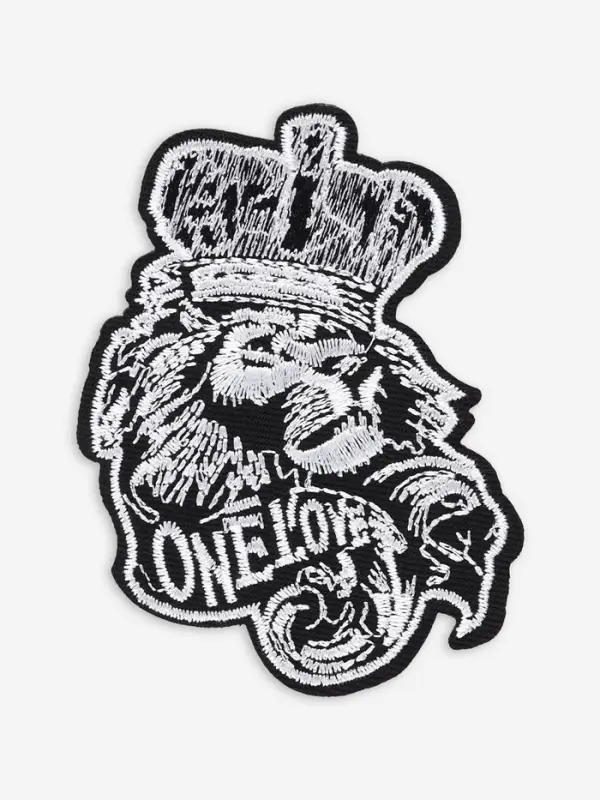 Термоаппликация &laquo;Лев&raquo;, 9&times;6.8 см, чёрная