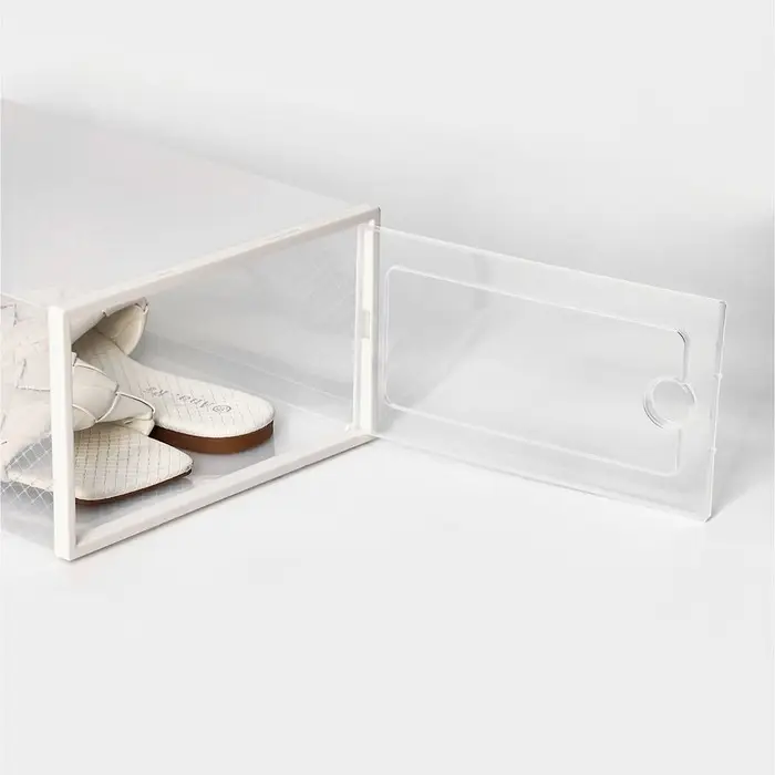 Коробка для хранения обуви с дверцей Доляна Middle size, 24&times;33&times;14 см, 2 шт.