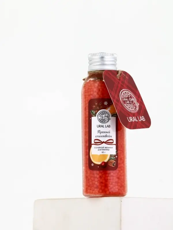 Жемчуг для ванны во флаконе, 85 г, аромат пряный глинтвейн, URAL LAB Жемчуг для ванны во флаконе, 85 г, аромат пряный глинтвейн, URAL LAB