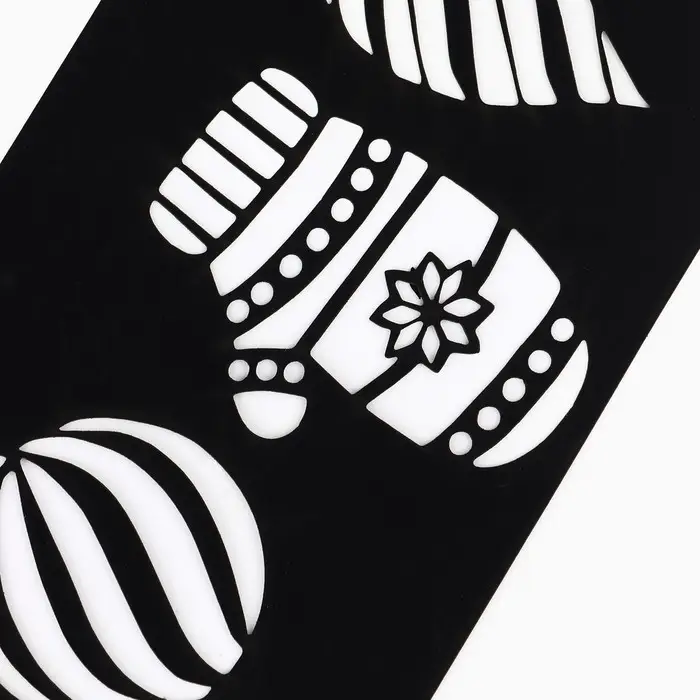 Набор трафаретов для выпечки «Новогоднее настроение», 32×10 см Набор трафаретов для выпечки «Новогоднее настроение», 32×10 см