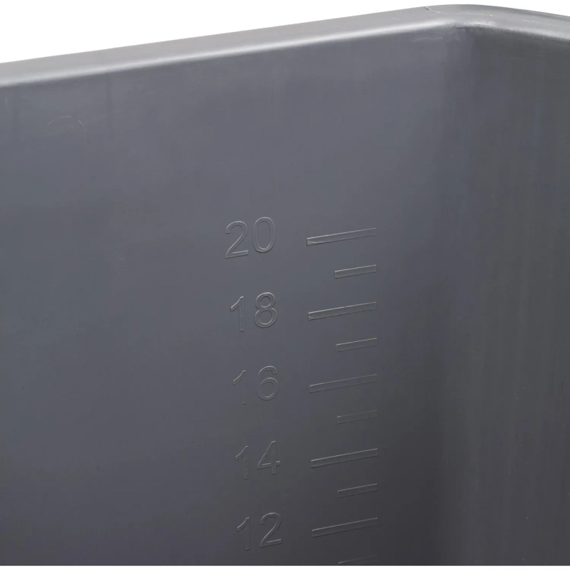 Ведро с синей рукояткой 25л_B-25