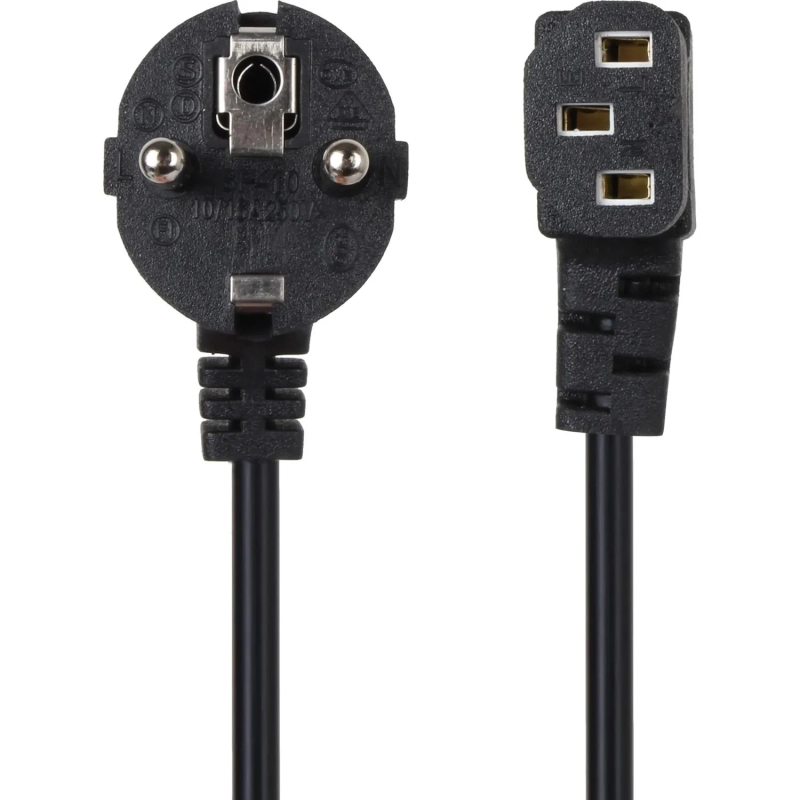 Кабель комп - розетка 220V EU (угол-угол) 3m, iOpen <ACE021R-3.0M