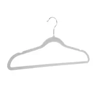 Вешалки для одежды тм VETTA, 4шт, 42см, с покрытием флок, цвет серый