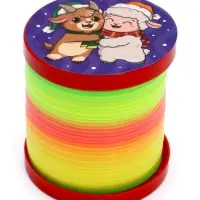 Funny toys Пружинка радуга "Веселая овечка", инфо, цвета МИКС, d.-5см