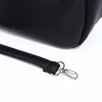 Сумка - мешок женская на молнии, 24&times;9&times;24 см, чёрная