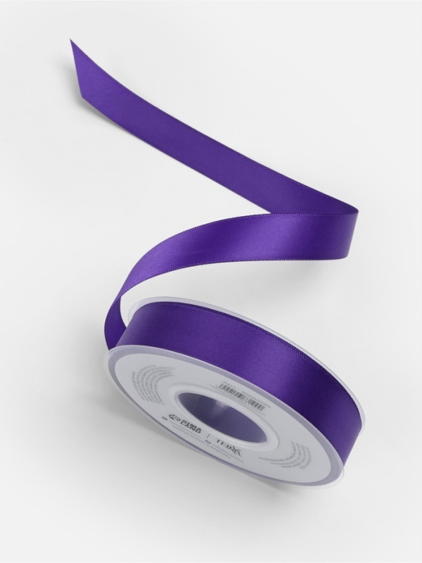Лента атласная двухсторонняя №0470 20мм*25±1м фиолетовый TR