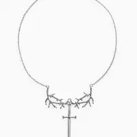 Кулон на цепочке &laquo;Готика&raquo;, меч, цвет серебро, 50 см