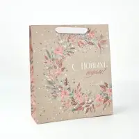Набор новогодних пакетов &laquo;Новогодняя пора&raquo;, 3 шт., 26&times;30&times;9 см