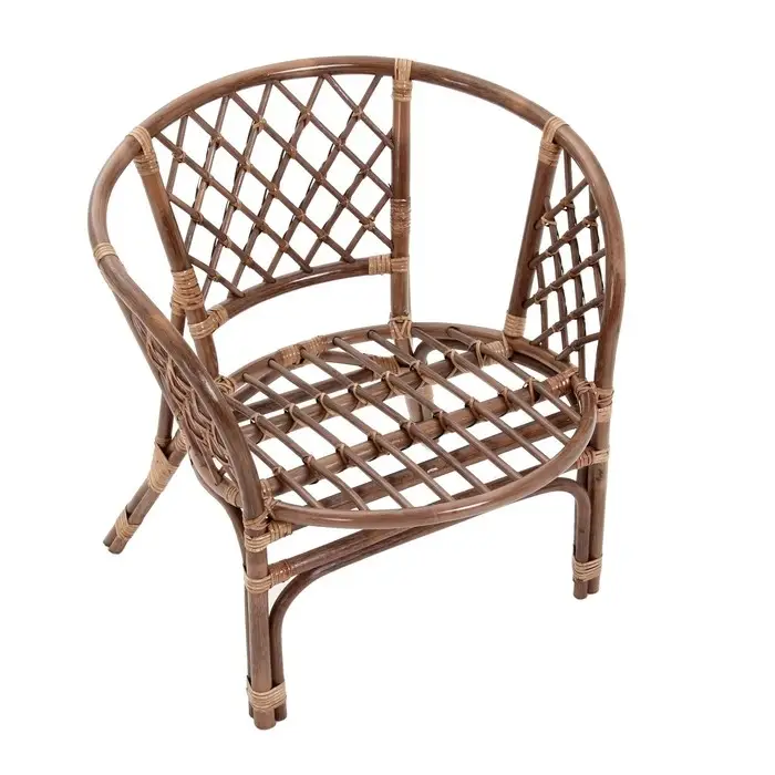 Набор садовой мебели "Bagama": 2 кресла, 1 диван, 1 стол, ротанг тёмный, подушки бежевые