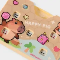 Брелок для ключей &laquo;Игра: Механические кости. Капибара&raquo;, 8.5&times;5.6&times;0.9 см