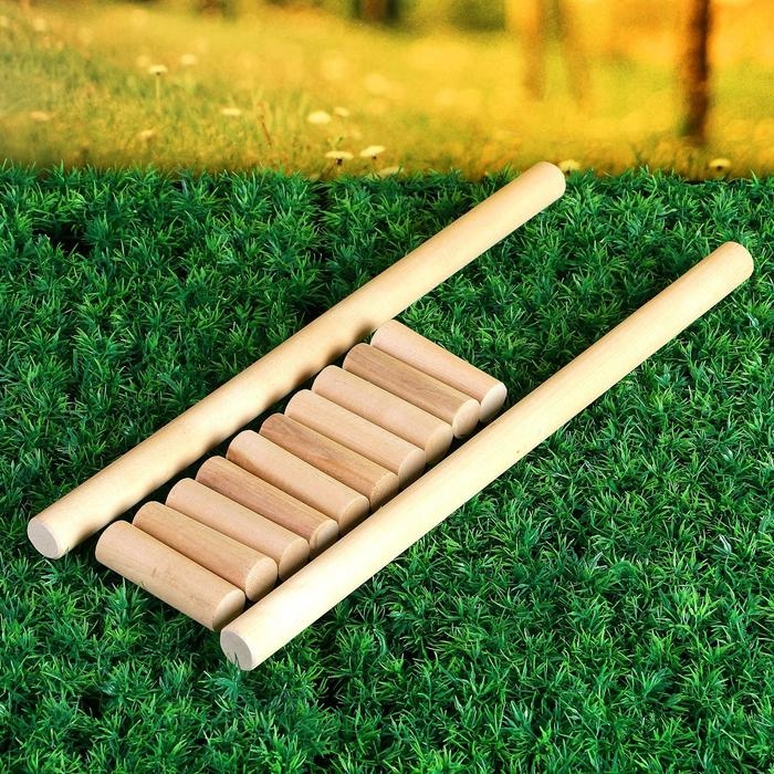 Игра  Игра "Городки", биты 2 шт 49х2.5 см, городки 10 шт 9х2.5 см