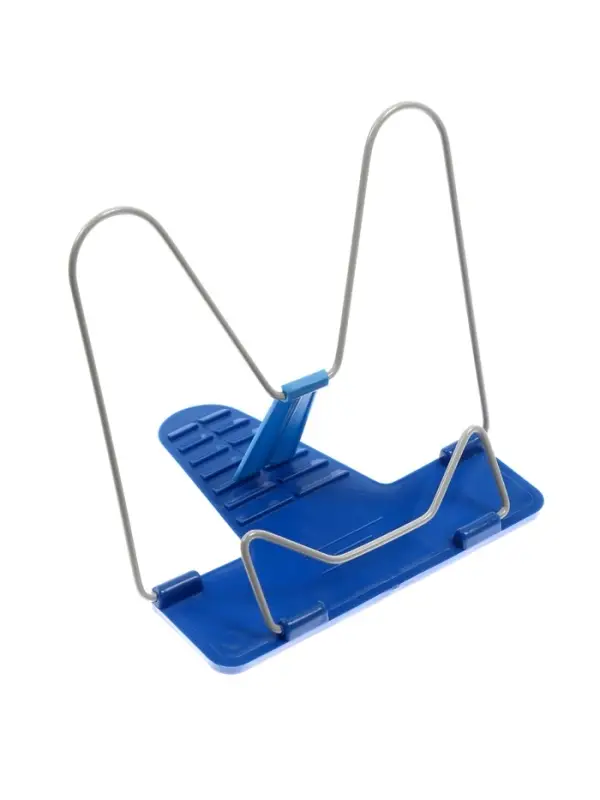 Подставка для книг Calligrata &laquo;ПРЕСТИЖ&raquo;, с пластмассовым упором, европодвес, синяя