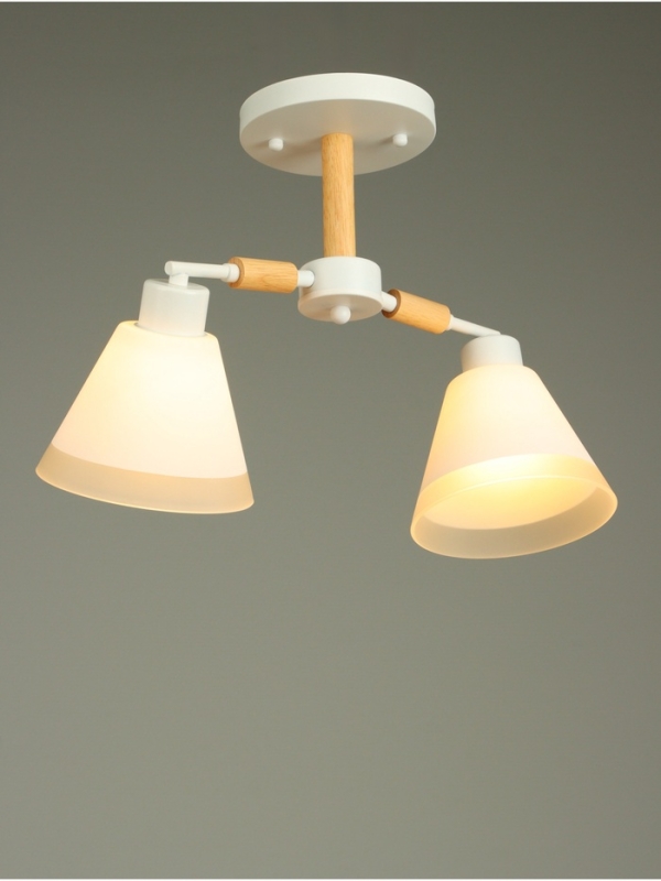 Люстра Люстра "Вудли" 2хЕ27 40Вт белый 45х16х29 см