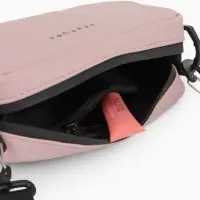 Сумка женская кросс-боди TEXTURA на молнии, 19&times;6&times;10.5 см, розовая