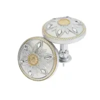 Держатель для штор CAPPIO KS032, d=98 мм, цвет серебро с золотом, 2 шт.