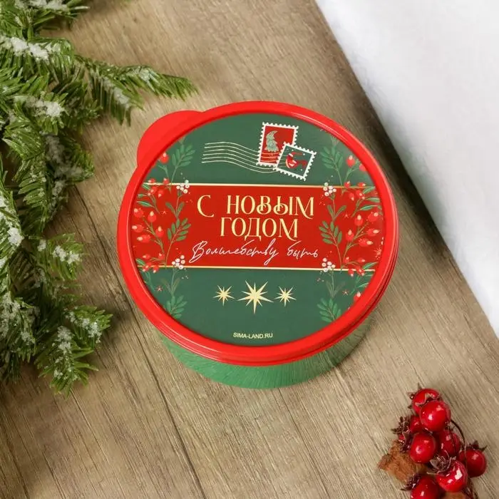 Ланч-бокс прямоугольный новогодний «Волшебству быть», 500 мл