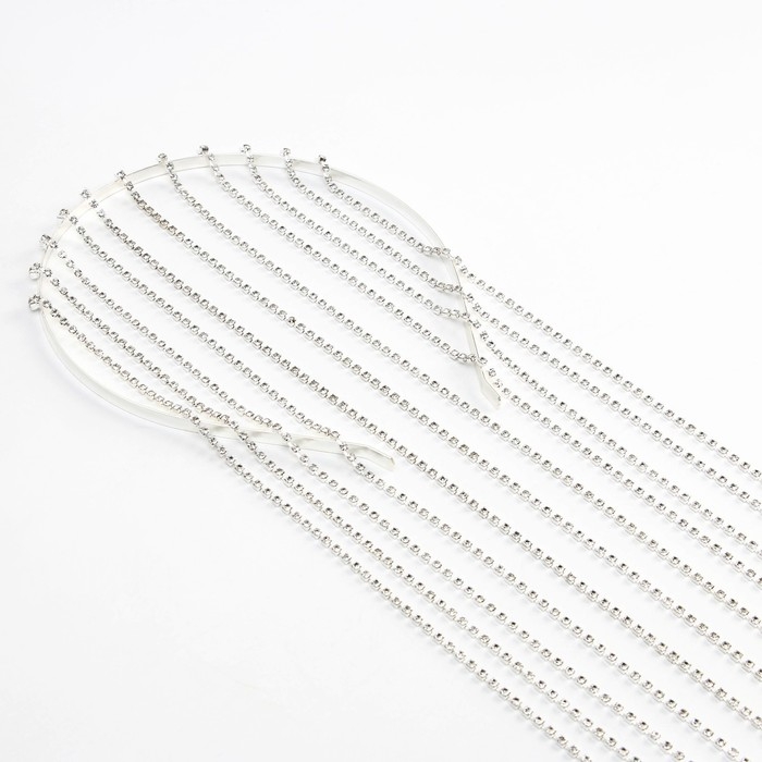 Ободок для волос со стразами «Блистай» 0.5 х 12 х 42 см Ободок для волос со стразами «Блистай» 0.5 х 12 х 42 см