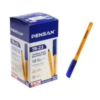 Ручка шариковая Pensan. ТR-23, синий стержень, игольчатый узел 1 мм, на масляной основе, треугольный корпус