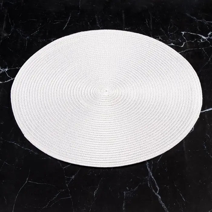 Салфетка сервировочная на стол Доляна &laquo;Лофт&raquo;, d=38 см, белая