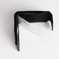 Портмоне мужское на магнитах, отдел для купюр, карт, монет, чёрное