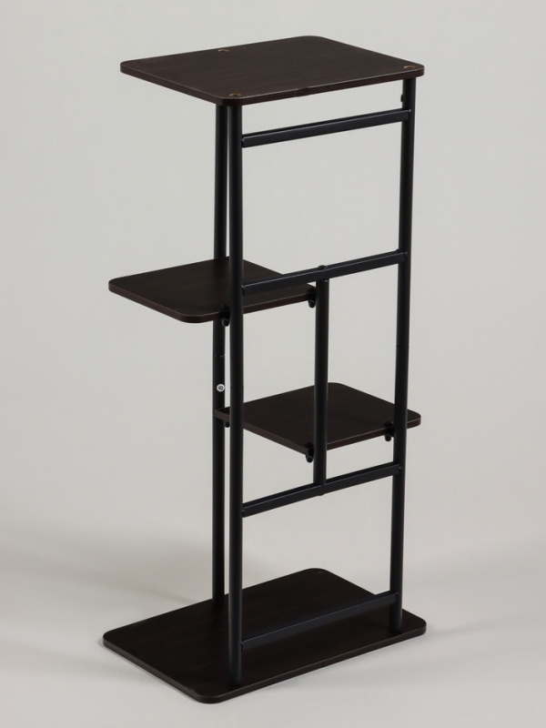 Подставка для цветов Greengo, 4 полки, 36 × 23 × 74 см, напольная, каркас металл, полки МДФ, чёрная Подставка для цветов Greengo, 4 полки, 36 × 23 × 74 см, напольная, каркас металл, полки МДФ, чёрная