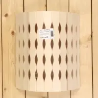 Абажур для бани и сауны &laquo;Косичка&raquo;, липа, 31&times;27&times;10.5 см, настенный, угловой, &laquo;Добропаровъ&raquo;