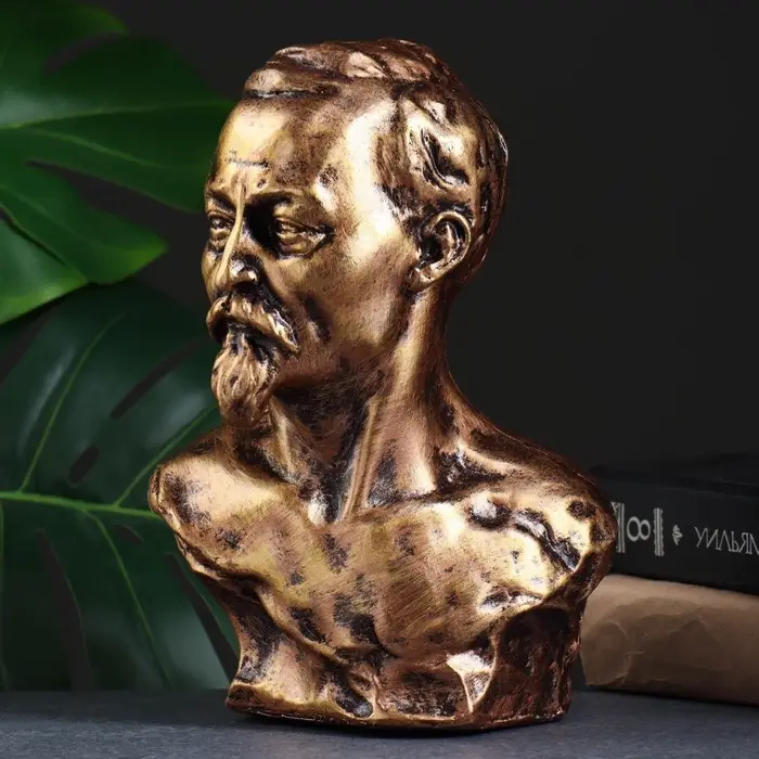 Бюст &laquo;Дзержинского Ф.Э.&raquo;, фигурка полистоун, под бронзу, 17&times;24 см