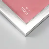 Фоторамка для фото 10х15 см "Oframe", пластик, серебро, (пластик экран)