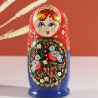Матрёшка дерево «Птички», 5-кукольная, 15 см