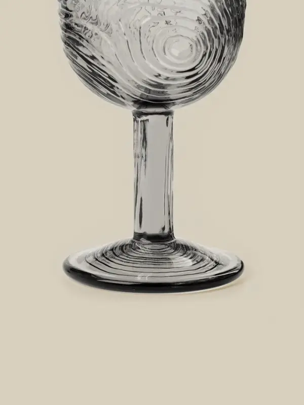 Бокал для вина SL-Home &laquo;Барк&raquo;, 280 мл, стекло, серый