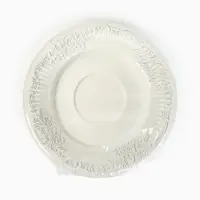Тарелка одноразовая бумажная «Керамика белая, узоры», 18 см