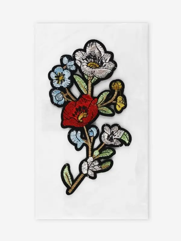 Термоаппликация «Цветы», 16×8 см, разноцветная