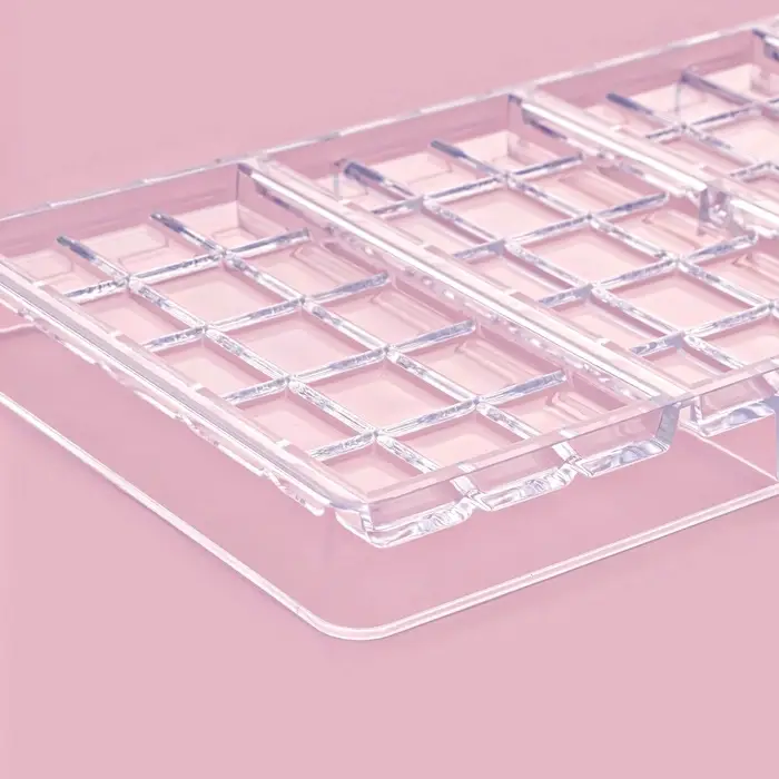 Форма для шоколада KONFINETTA &laquo;Плитка&raquo;, 27&times;13.5&times;2.5 см, 4 ячейки, пластик, прозрачная