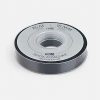 Лента атласная TEIRA, двухсторонняя, 15 мм, 25&plusmn;1 м, чёрная №0030