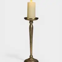 Подсвечник &laquo;Звездная пыль&raquo;, 9.5&times;9.5&times;29.5 см, алюминий