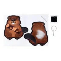 Игрушка мягкая. Брелок своими руками "Бобр"