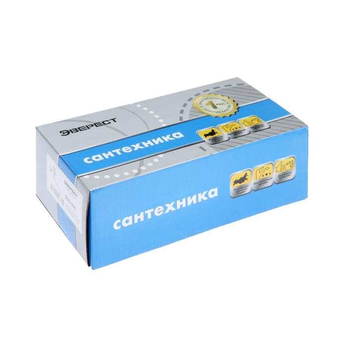 Cмеситель для ванны "Эверест" B22-021, прямой плоский излив, с душевом набором, хром