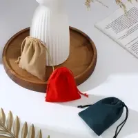 Мешочек бархатный &laquo;Ассорти новогодний&raquo;, 9&times;10, фасовка 15 шт., МИКС