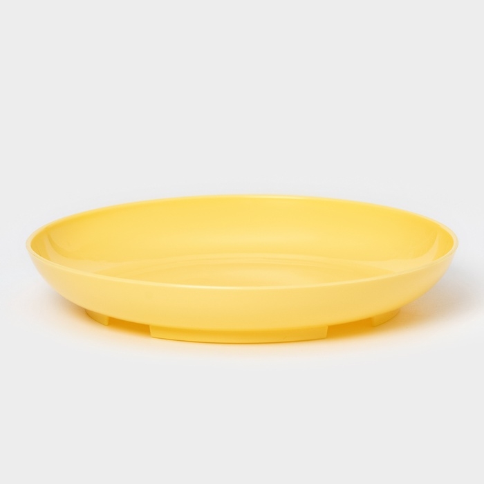 Горшок для цветов с поддоном Доляна «Эрика», 1,8 л, пластиковый, цвет жёлтый Горшок для цветов с поддоном Доляна «Эрика», 1,8 л, пластиковый, цвет жёлтый