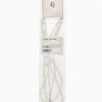 Бусы 2 яруса &laquo;Рошель&raquo;, подвеска капля на цепочке, шар №12, L=42 см, белые в серебре