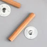 Фитиль деревянный для свечи с металлическим держателем 2 шт., 0.6&times;5 см