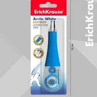 Корректирующая лента 4.2 мм &times; 8 м, ErichKrause Arctic white, супер-белая, резиновый держатель, блистер