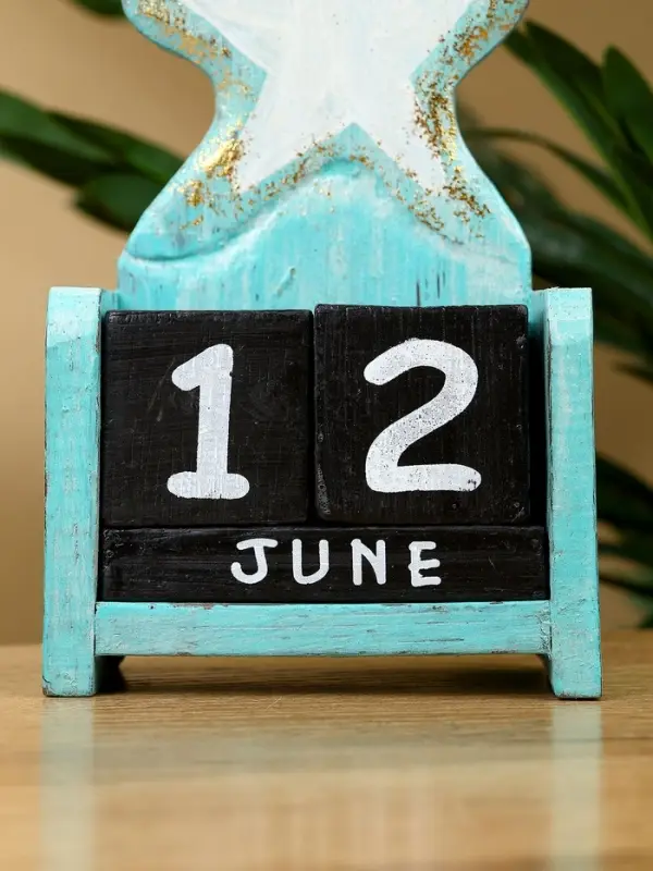 Календарь настольный Календарь настольный "Морская звезда" дерево 11х5х16 см, цв. золотисто-бирюзовый