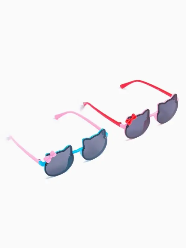 Очки солнцезащитные детские &laquo;OneSun. Кошка&raquo;, uv 400, линза 5&times;5 см, микс