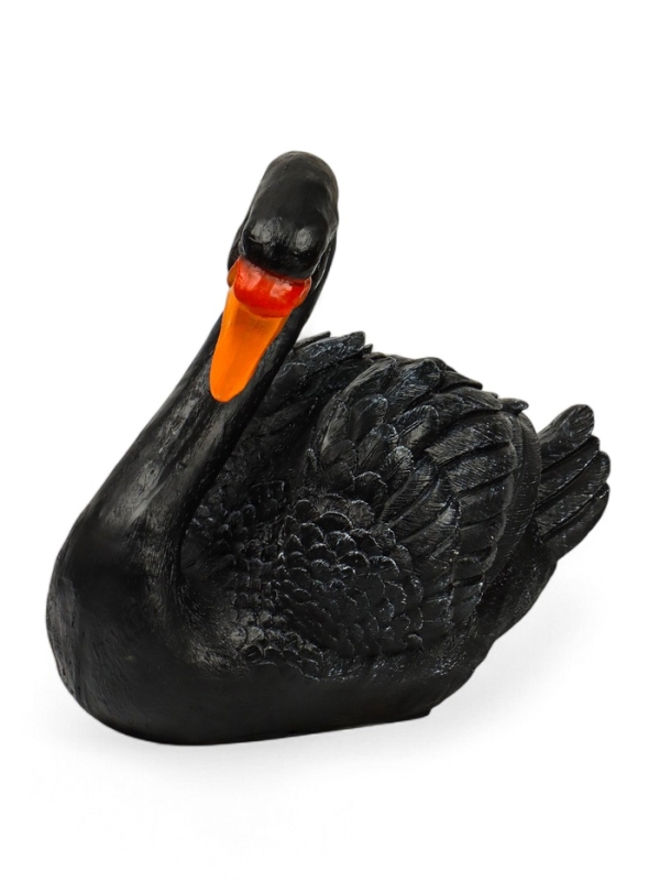 Садовая фигура из полистоуна «Лебедь», 34×25×40 см