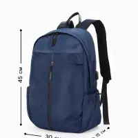 Рюкзак водонепроницаемый, для ноутбука, с USB, 30&times;15&times;45 см, синий