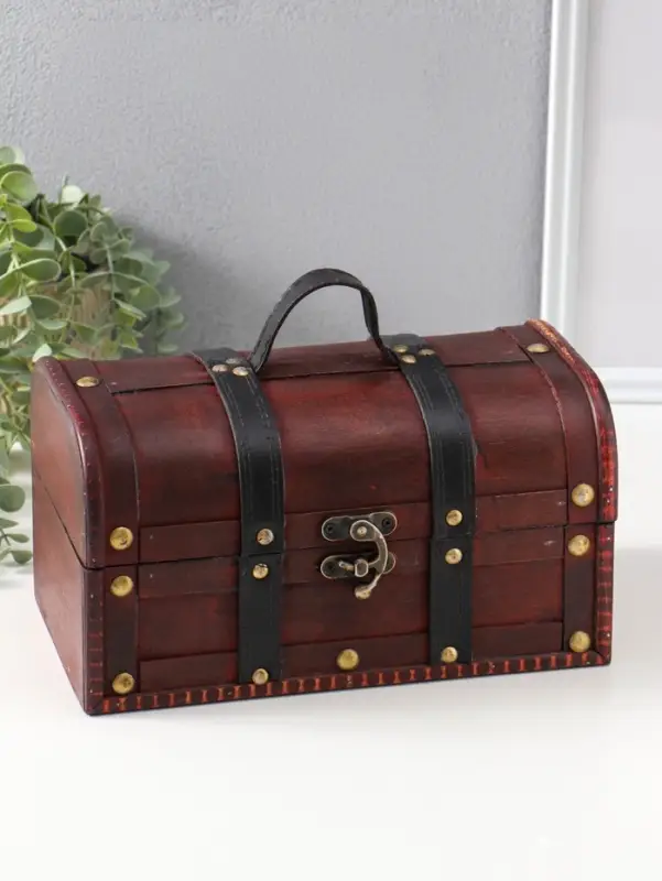 Шкатулка для украшений &laquo;Сундук. Джино&raquo;, дерево, 26&times;15&times;14 см