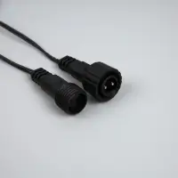 Гирлянда &laquo;Бахрома&raquo; 3&times;0.6 м, IP44, УМС, тёмная нить, 100 LED, свечение белое, мерцание, 24 В