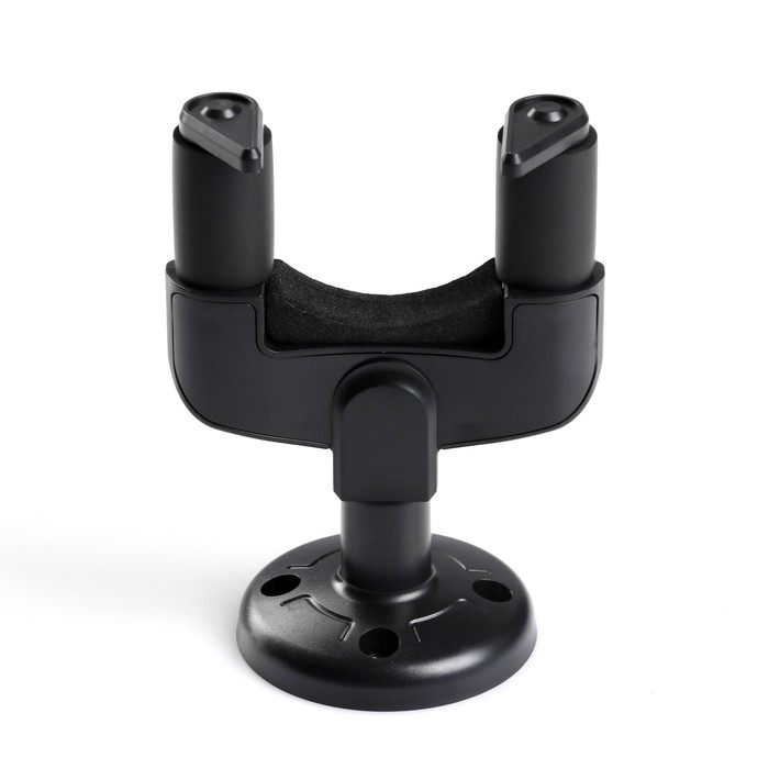 Держатель для гитары Music Life настенный с зажимом, чёрный Держатель для гитары Music Life настенный с зажимом, чёрный