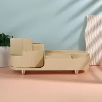 Органайзер для хранения &laquo;ELIS&raquo;, 9 секций, вращающийся, 34.5&times;14.7&times;14.3 см, бежевый